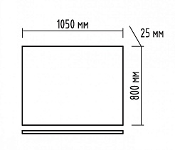 Misty Зеркало для ванной Джулия 105 голубое – фотография-2