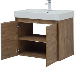 Aquanet Мебель для ванной Nova Lite 75 2 дверцы подвесная дуб рустикальный – фотография-10