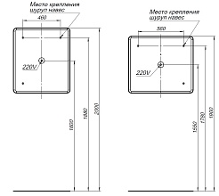Aquanet Мебель для ванной Арт 60 подвесная бежевая матовая – фотография-23