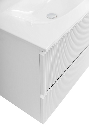 BelBagno Тумба с раковиной Uno 80 подвесная Bianco Opaco с раковиной BB-8099-80 – картинка-7