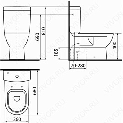 Jika Унитаз-Компакт "Mio" 2471.6 – фотография-2