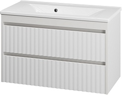 Brevita Тумба под раковину Balaton 100 белая – фотография-2