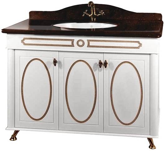 Водолей Тумба с раковиной "Анжелика 100" F-1 коричневая – фото-1