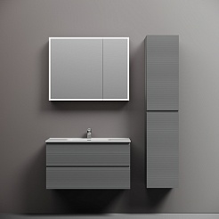 Sancos Тумба с раковиной Folk 90 ergraut soft раковина Element 91 CN7002 – фотография-6