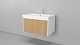 Velvex Мебель для ванной подвесная Klaufs 80 белая/дерево – картинка-12