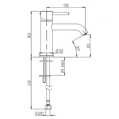 Paini Смеситель для раковины Cox 78PZ205O брашированный чёрный – фотография-3