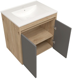 Teymi Фасад для тумбы Netta 60 Волна графит – фотография-4