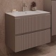 Aquanet Тумба с раковиной Джейн 2.0 70 Flat подвесная мокко матовый – фотография-23