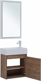 Aquanet Мебель для ванной Nova Lite 50 подвесная дуб рустикальный – фотография-3
