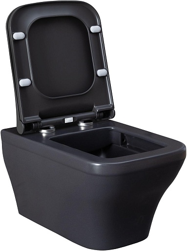 Allen Brau Унитаз подвесной Infinity 4.21011.AN антрацит с крышкой 4.21014.AN – фотография-4