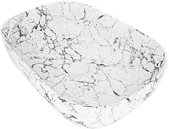 Teymi Раковина накладная Solli 60 Artceramic T50398 белый мрамор – фотография-4