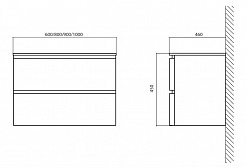 BelBagno Мебель для ванной ENERGIA 800 Tortora Lucido, подсветка – фотография-6