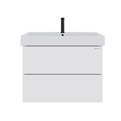 Onika Тумба с раковиной Эсквана 80 подвесная белая – фотография-2