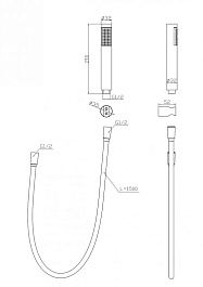 BelBagno Душевая система Uno UNO-DFS-NERO чёрная – фотография-2