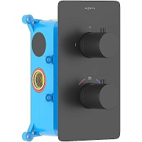 Aquatek Термостатический смеситель для ванны с душем Европа AQ1392MB матовый черный