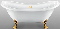 Фэма Акриловая ванна "Julia", ножки золото, покрытие хром, золото или бронза
