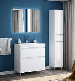 Corozo Мебель для ванной Алабама 80 Z2 белая – фотография-3