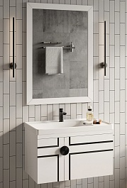 Brevita Мебель для ванной Oslo 80 белая – фотография-1