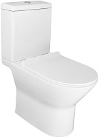 Azario Унитаз-компакт Mons AZ-76004 безободковый с бачком с сиденьем микролифт белый