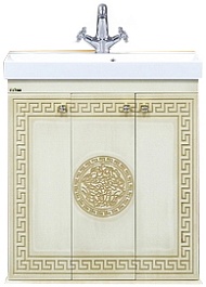 Misty Тумба для умывальника Olimpia Lux 75 бежевая патина – фотография-1