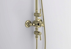Aquatek Душевая система Классик AQ2563PG с термостатом, полированное золото – фотография-4