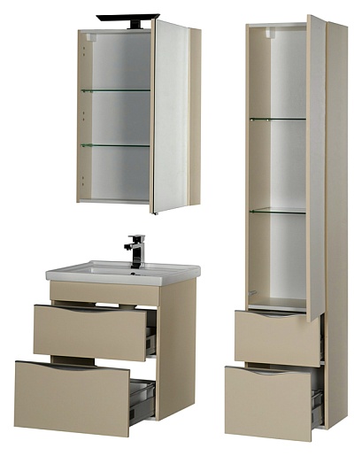 Aquanet Мебель для ванной "Эвора 60" сливочная – фотография-8