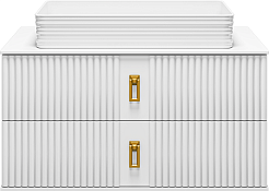 Brevita Тумба под раковину Sevilla 90 подвесная белая – фотография-1