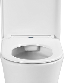 Azario Унитаз-компакт Vise AZ-1343BT безободковый с бачком с сиденьем микролифт белый – фотография-9