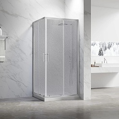 Veconi  Душевой уголок Rovigo RV-27CH Pear 110x90 – фотография-2