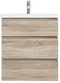 Am.Pm Тумба под раковину Gem S 75 светлый дуб, напольная, с 3 ящиками – фотография-1