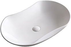 Ceruttispa Раковина накладная 67 CR7031 белая – фотография-1