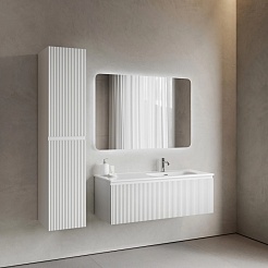 Sancos Тумба с раковиной Snob R 1.0 120 R bianco раковина Element 121 чаша справа CN7006R – фотография-5