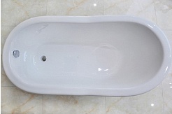 Magliezza Чугунная ванна Gracia Nero 170x76 (ножки белые) – фотография-5