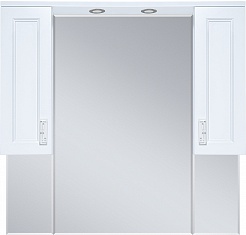 Misty Зеркальный шкаф Дива 105 белый – фотография-1