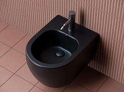 Ceramicanova Подвесное биде Play CN3002MB чёрное матовое – фотография-3