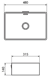Allen Brau Мебельная накладная раковина Fantasy 48 4.11002.20 белый глянец – фотография-4
