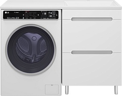 Misty Тумба под раковину Байкал 55 под стиральную машину белая – фотография-2