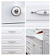 Misty Зеркальный шкаф Александра 65 R белый металлик – фотография-5