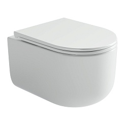 Ceramicanova Подвесной унитаз Ulma Rimless с системой инсталляции Balance кнопка Circle хром глянцевый – фотография-2