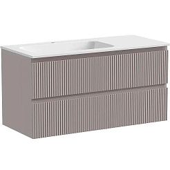 Sancos Тумба с раковиной Snob T 100 L doha soft раковина Grace 101 L CN7014 – фотография-1