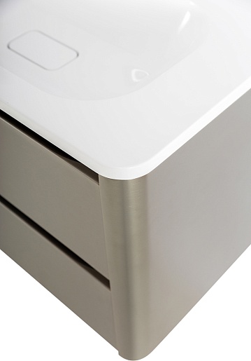 Cezares Тумба с раковиной без отверстия под смеситель Relax 80 подвесная сатин – фотография-8