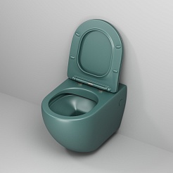 Grossman Унитаз подвесной Color GR-4411OLMS зеленый матовый – фотография-6