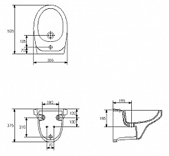 Cersanit Биде подвесное Delfi P-BI-DELFI-Z – фотография-3