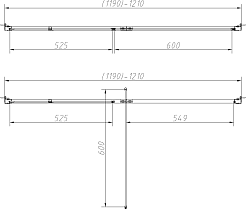 Vincea Душевой уголок Slim-N 120x100 VSR-4SNP1012CLB профиль черный стекло прозрачное – фотография-5