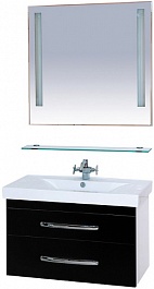 Misty Зеркало для ванной Лика 90 прозрачная полка – фотография-2