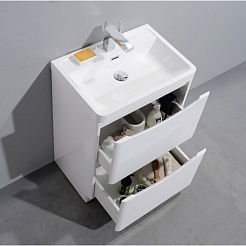 BelBagno Мебель для ванной напольная ANCONA-N 600 Bianco Lucido – фотография-7