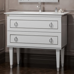  Мебель для ванной Порто 100 белый/хром – фотография-7