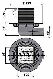 Alcaplast Душевой трап APV102 – фотография-3