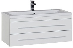 Aquanet Тумба под раковину Верона 100 белая – фотография-1