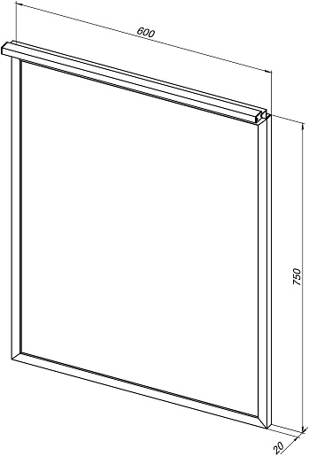 Allen Brau Зеркало Priority 60 1.31013.BB черный браш – картинка-5